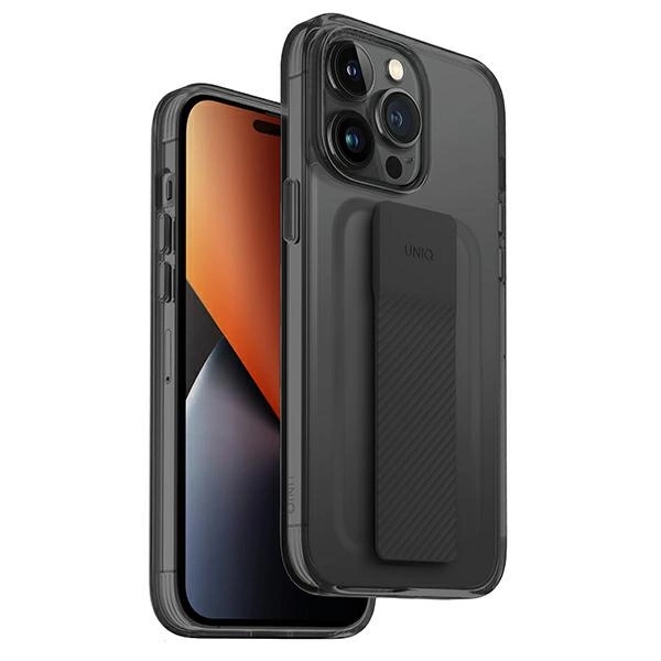 Uniq Heldro Mount dėklas iPhone 14 Pro – pilkas