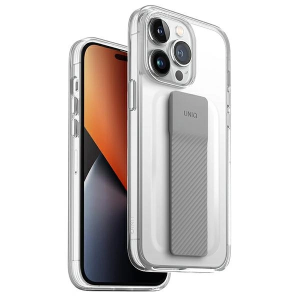 Uniq Heldro Mount dėklas iPhone 14 Pro – permatomas