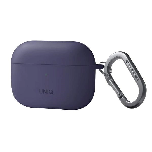 Uniq Nexo dėklas AirPods Pro 2 + ausų kabliukai – violetinis