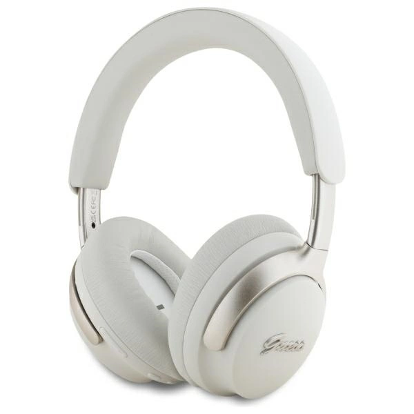 Guess belaidės ausinės su ANC GUBHC22PSFCSME smėlio/spalvos Metal Script logotipas