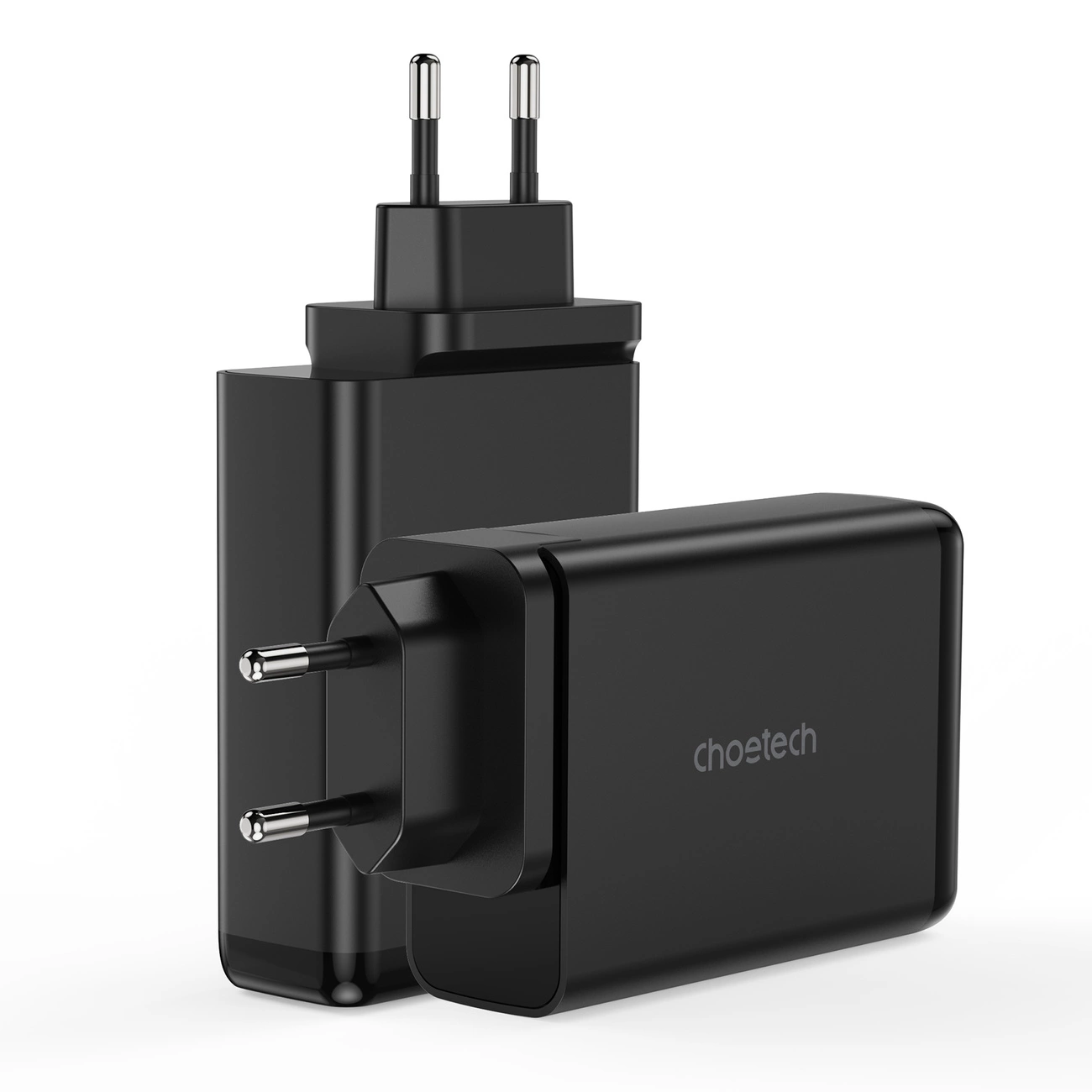 Choetech įkroviklis GaN 140W 4 jungtys (2x USB-C, 2x USB) – juodas (PD6005)