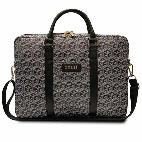 Guess GCube Stripes krepšys 16" nešiojamam kompiuteriui – juodas