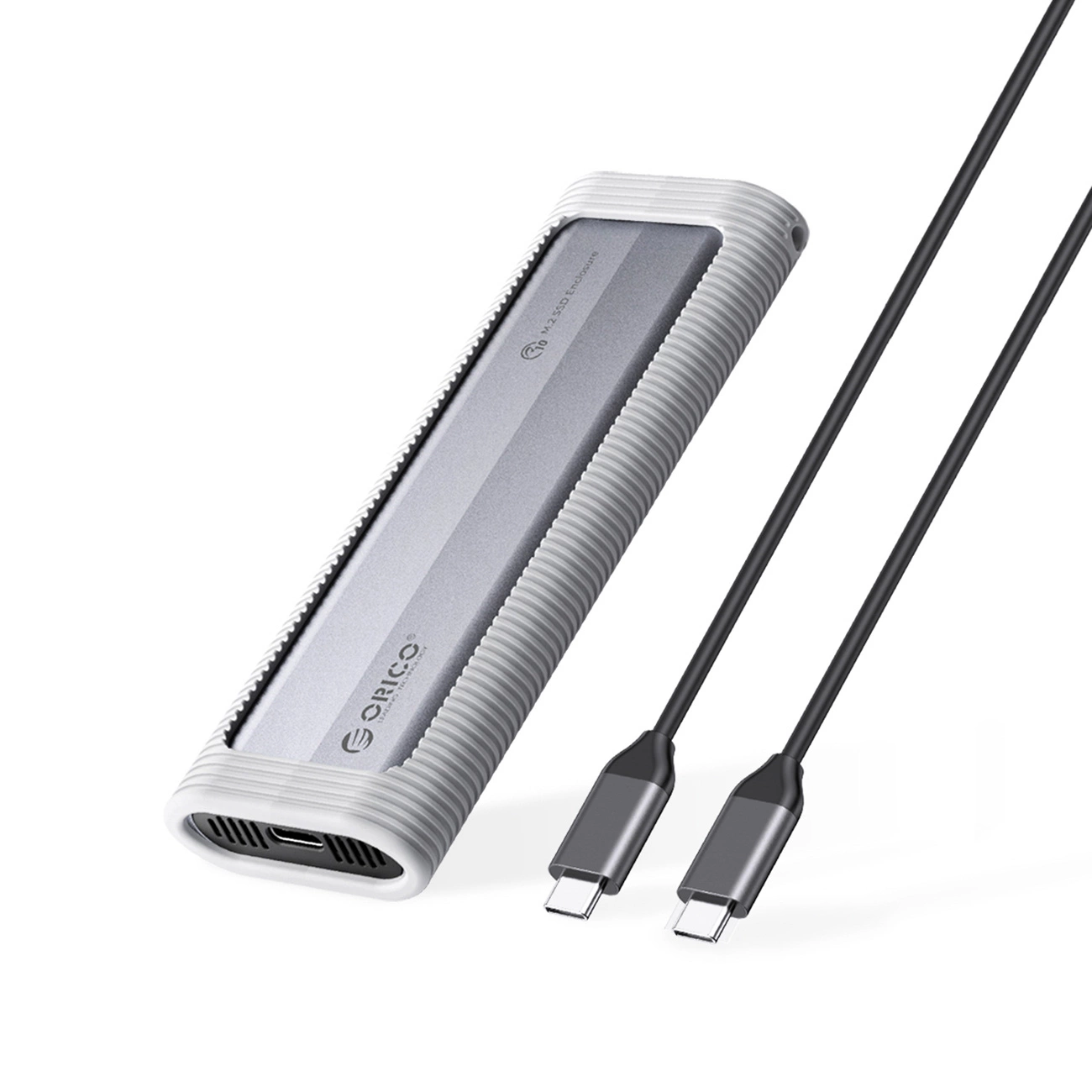 Orico AXM2S-G2 M.2 NVME/NGFF USB-C 10Gb/s diskų laikiklis - pilkas