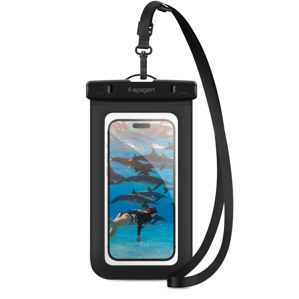Spigen Aqua Shield A601 dėklas atsparus vandeniui IPX8 - juodas