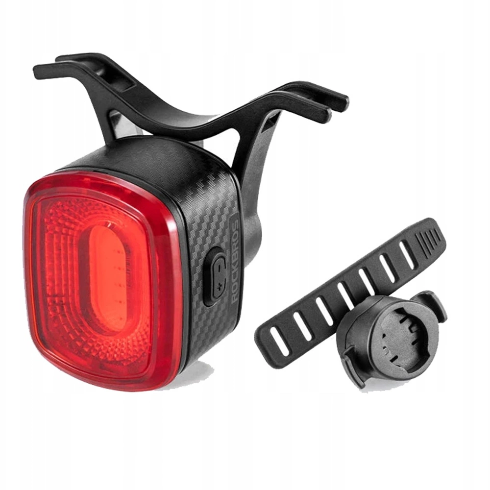 Rockbros Q2S LED galinė dviračio šviesa su Smart Stop sistema + USB-C – USB-A kabelis - juoda