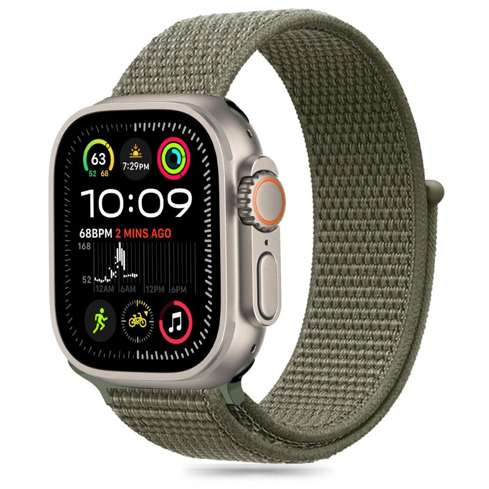 Tech-Protect Nailoninis CarGO dirželis Apple Watch 6 / 7 / 8 / 9 / 10 / SE / Ultra 1 / 2 (44 / 45 / 46 / 49 MM) – žalias