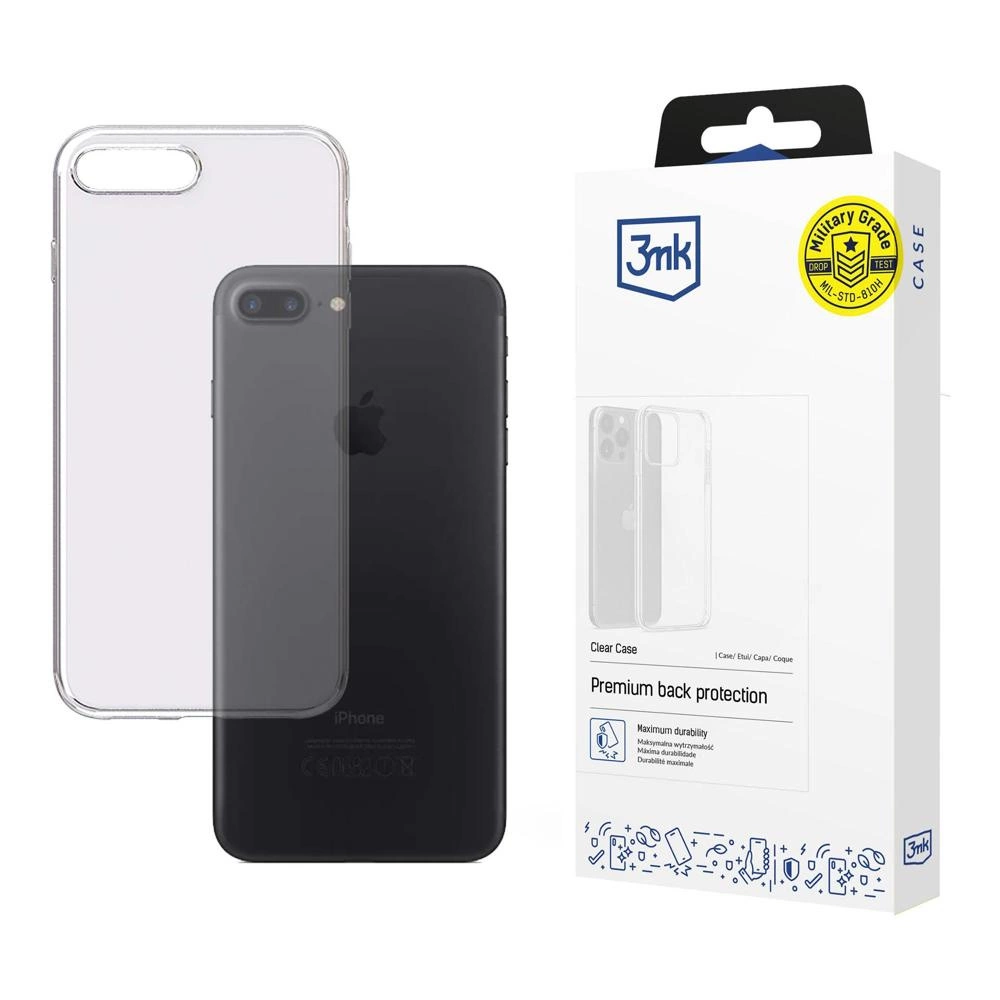 3mk Clear dėklas iPhone 7 Plus / 8 Plus – permatomas