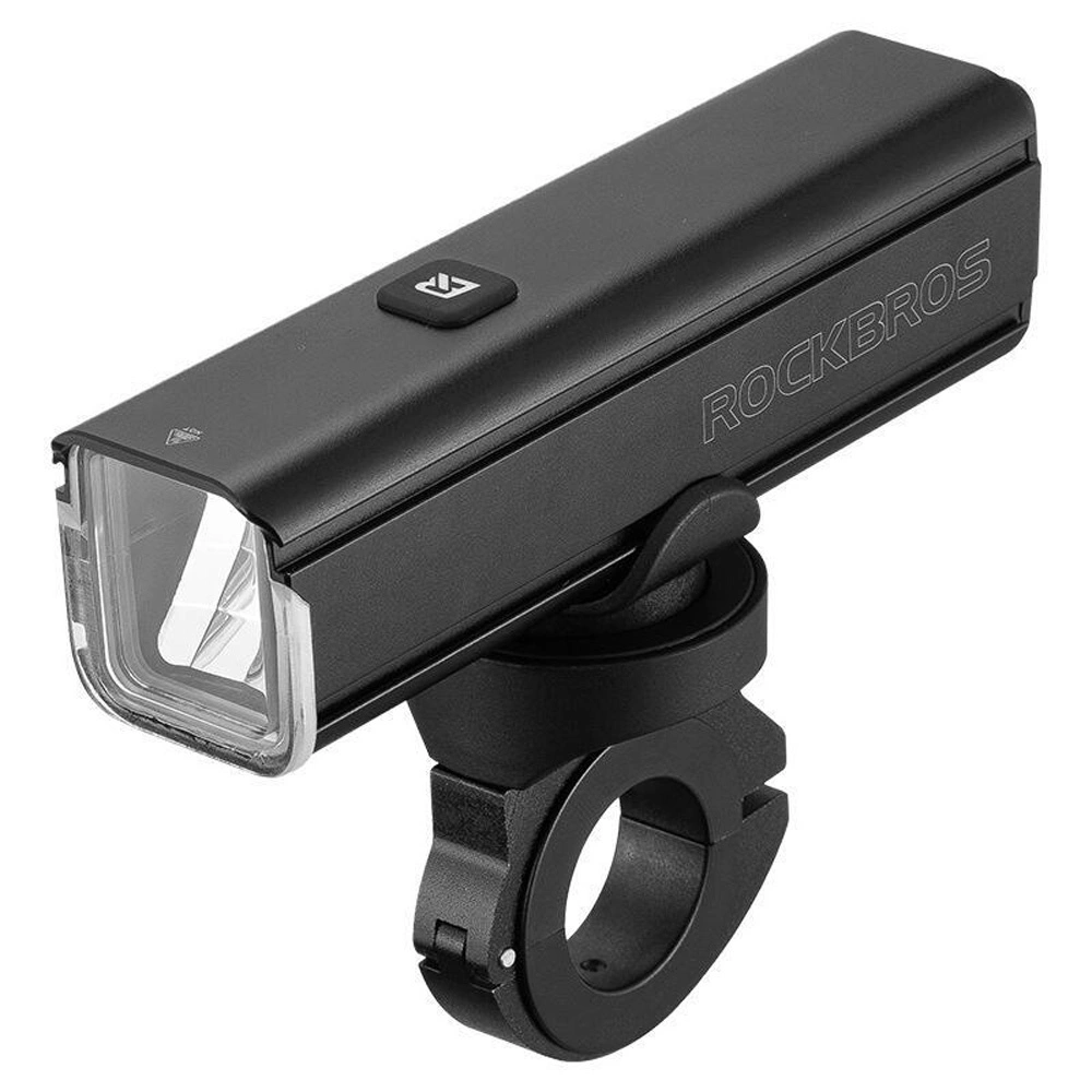 Rockbros 24610002001 priekinė dviračio šviesa 1000 lm + USB-C – USB-A kabelis - juoda