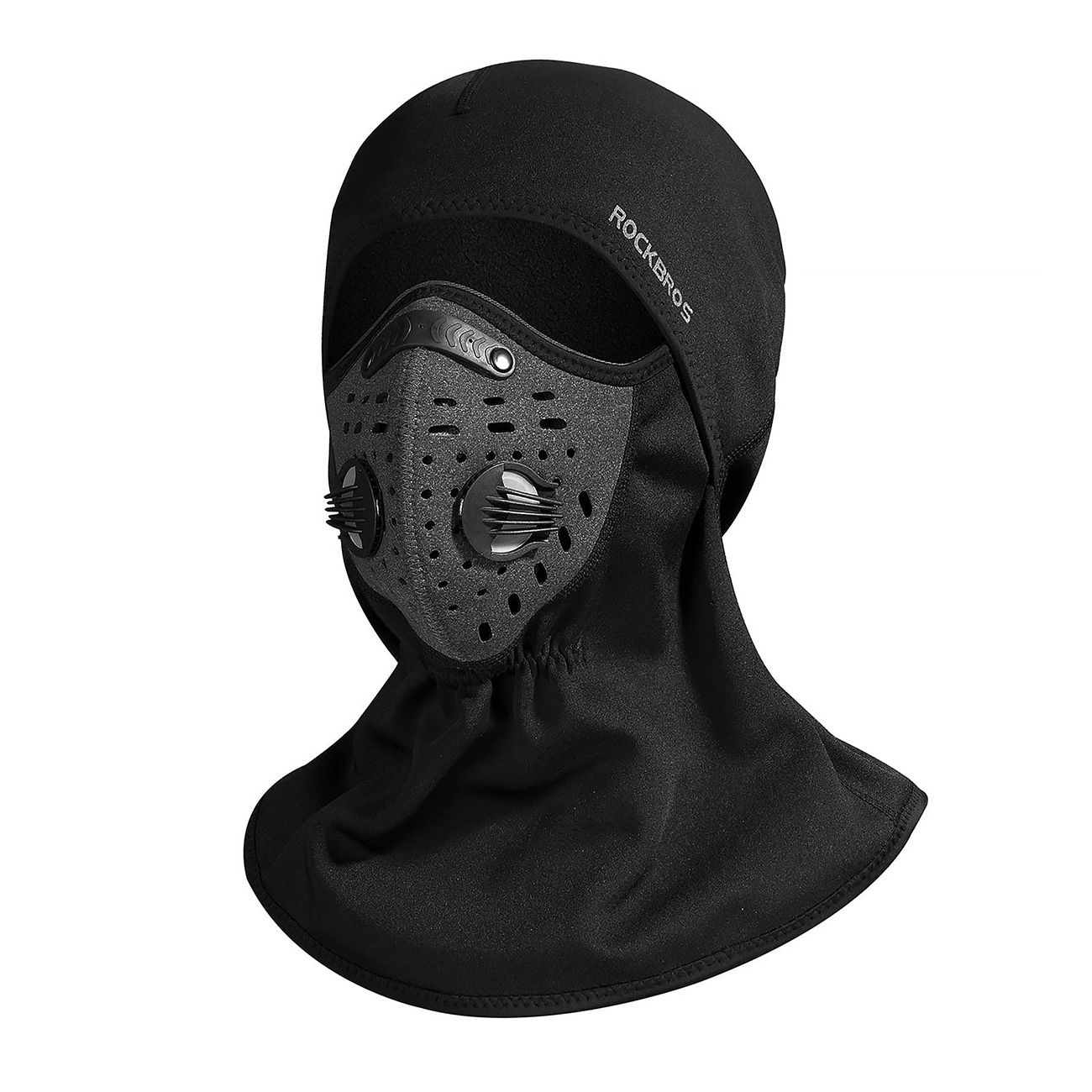 Rockbros LF7127-1 Nauja aksominė sportinė balaklava su filtru – juoda