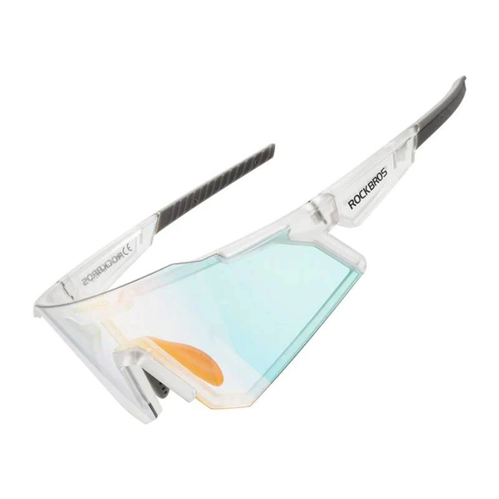 Rockbros SP291 fotokrominiai UV400 dviračių akiniai - balti