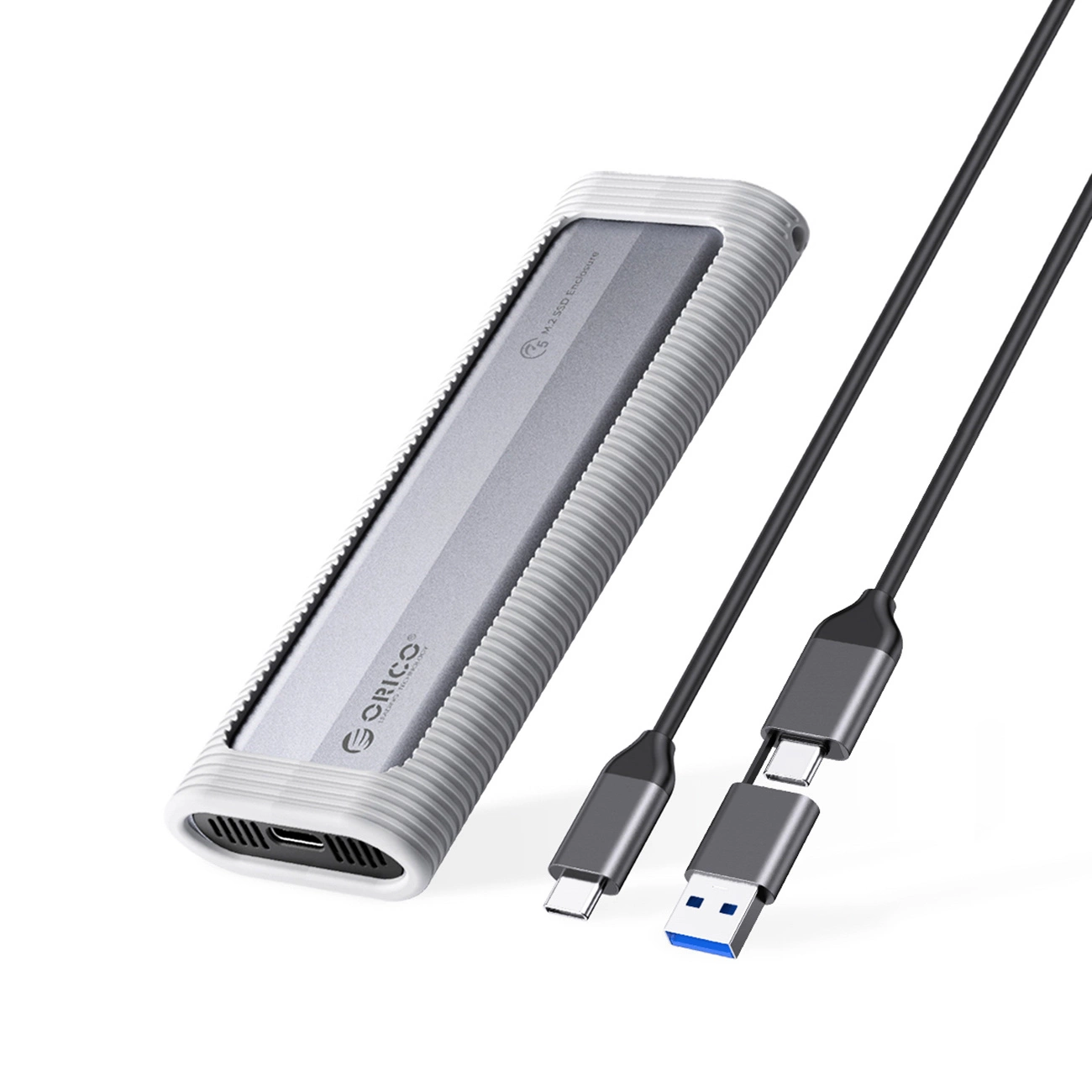 Orico AXM2F-V1 M.2 NGFF USB-C 5Gb/s diskų laikiklis - pilkas