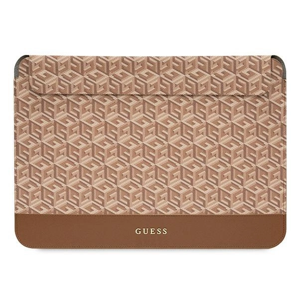 Guess GCube Stripes dėklas skirtas 16" nešiojamam kompiuteriui - rudas