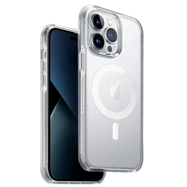 Uniq Combat Magclick Charging dėklas iPhone 14 Pro Max – permatomas