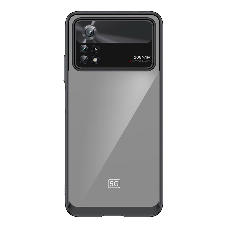 Outer Space Case Xiaomi Poco X4 Pro 5G dėklas su lanksčiu rėmu - juodas