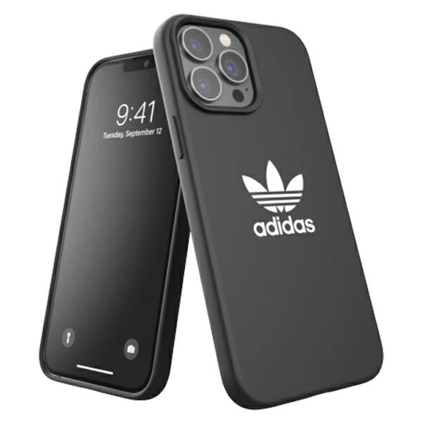 Adidas OR silikoninis dėklas iPhone 13 Pro Max 6,7" juodas