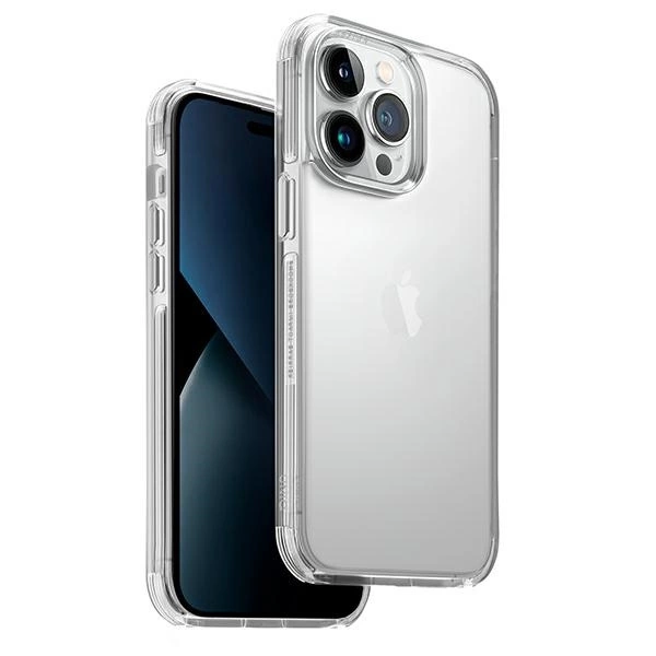 Uniq Combat dėklas iPhone 14 Pro Max – permatomas