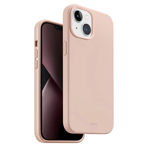Uniq Lino dėklas iPhone 14 – rožinis
