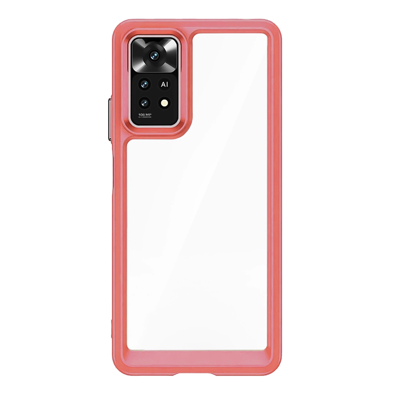 Outer Space Case silikoninis dėklas Xiaomi Poco M4 Pro 5G - raudonas