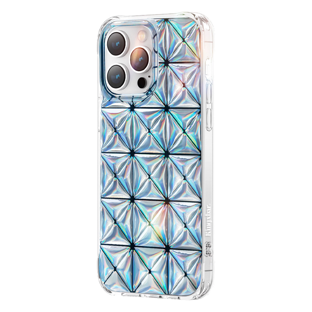 Kingxbar Miya Series dėklas iPhone 14 Pro Max, nugarėlė, lazerinė spalva