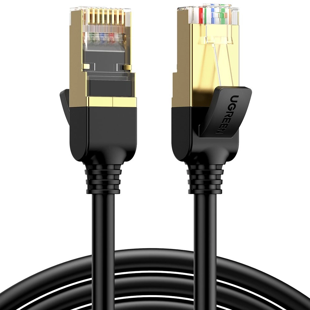 Ugreen NW107 RJ45/Cat 7 F/FTP tinklo kabelis 15 m – juodas