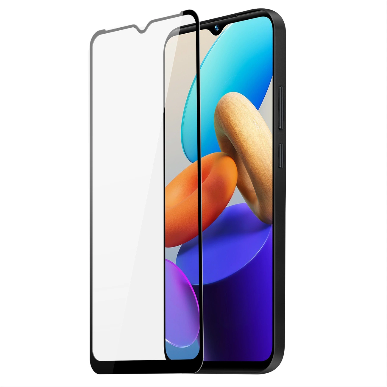 Dux Ducis 9D grūdintas stiklas Vivo Y35 / Vivo Y22 / Vivo Y22s – 9H, su juodu rėmeliu