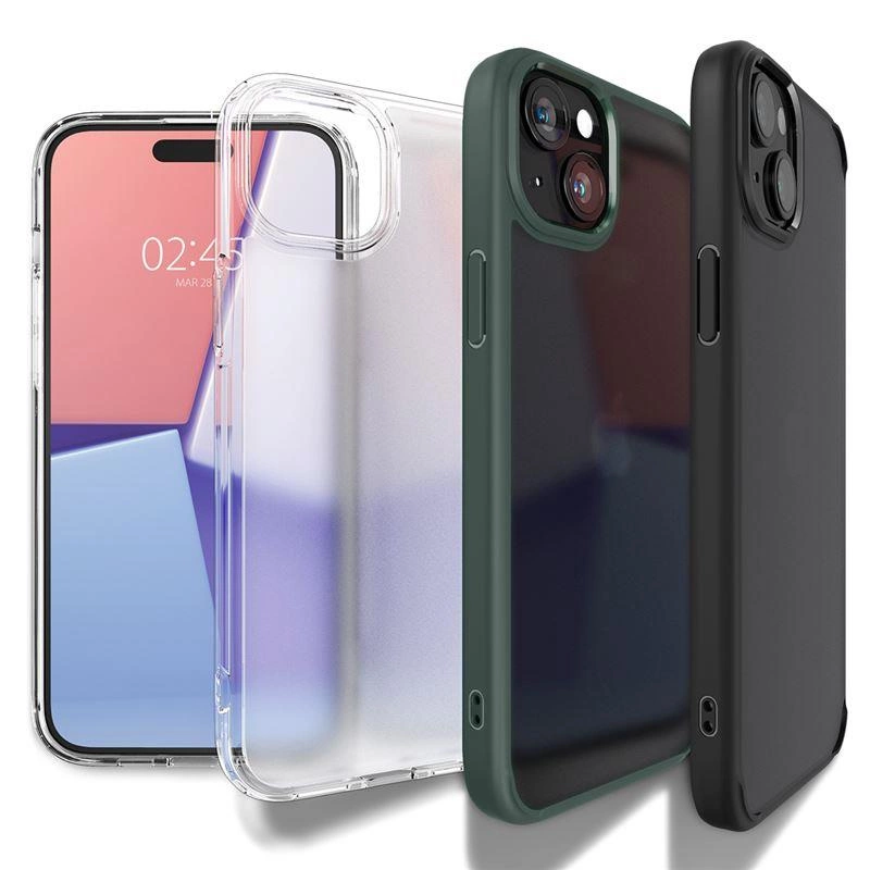[GRĄŽINTAS DAIKTAS] Spigen Crystal Hybrid, tamsiai mėlynas - iPhone 15 Plus