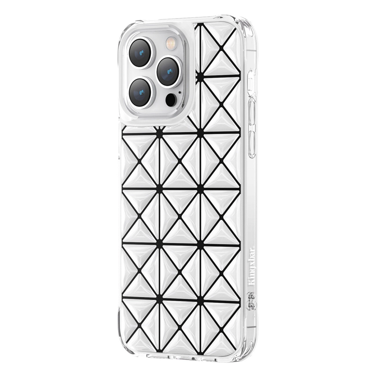 Kingxbar Miya Series dėklas iPhone 14 Pro Max, nugarėlė, baltas