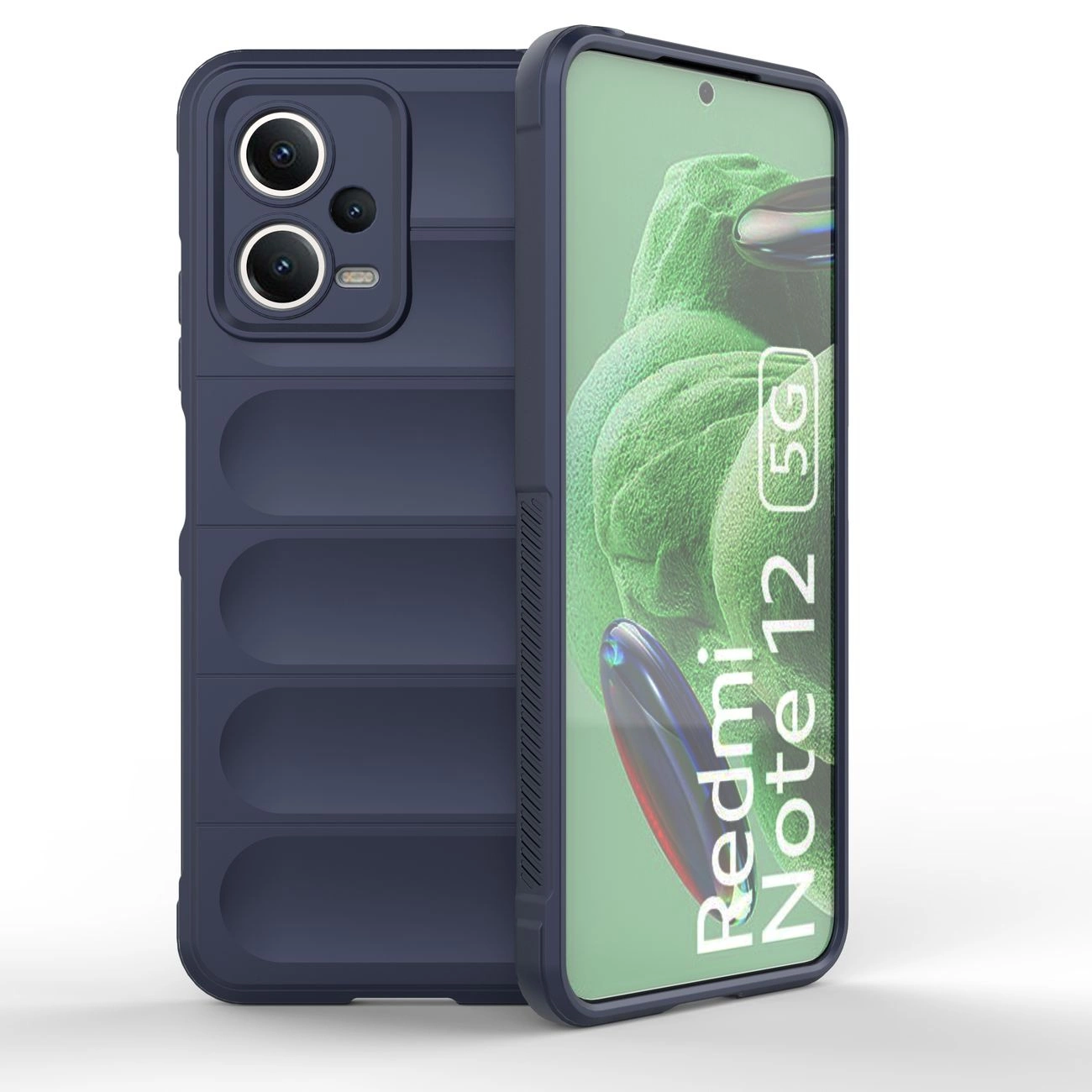 Magic Shield dėklas Xiaomi Redmi Note 12 5G / Poco X5 5G – lankstus Armor dėklas, mėlynas