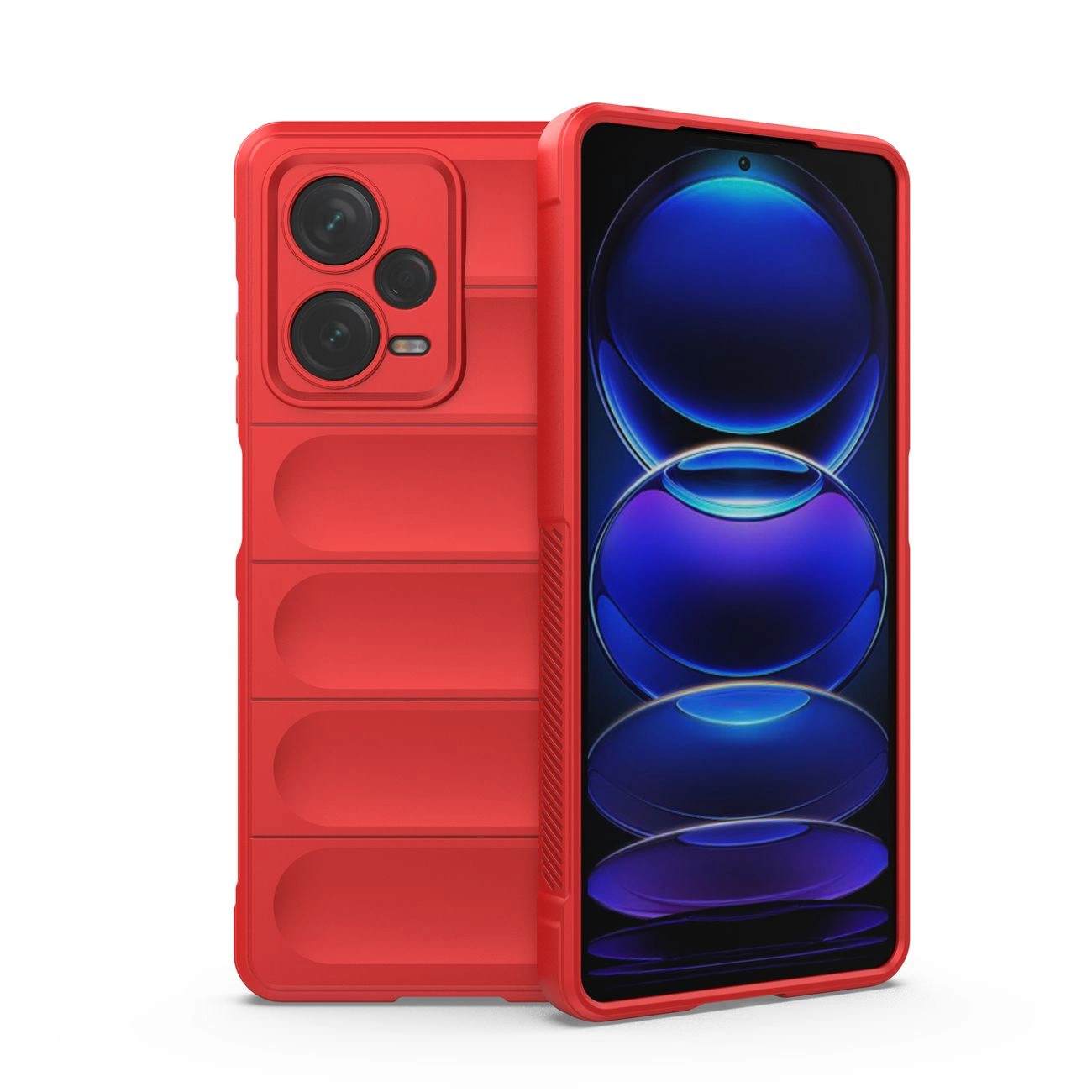 Magic Shield dėklas Xiaomi Redmi Note 12 Pro+ – lankstus armuotas, raudonas