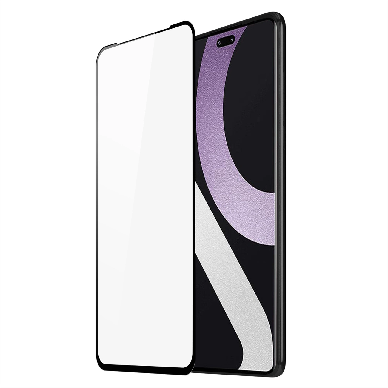 Dux Ducis 9D grūdintas stiklas Xiaomi 12 Lite – 9H, su juodu rėmeliu