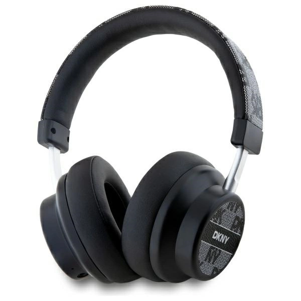 DKNY Bluetooth On-Ear ausinės DKBHM2PCSHLK - juodos / juodos languotas raštas
