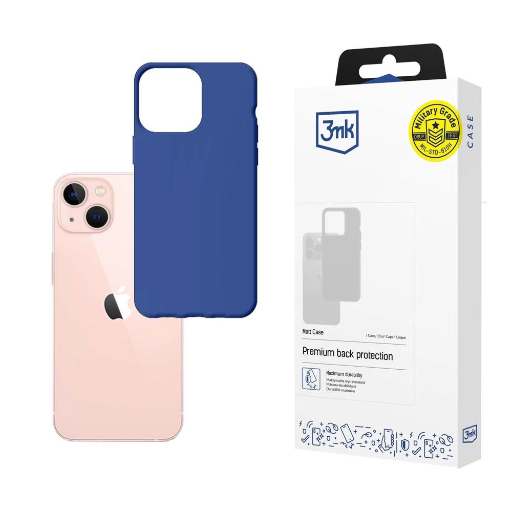 iPhone 14 dėklas iš 3mk Matt Case serijos - mėlynas