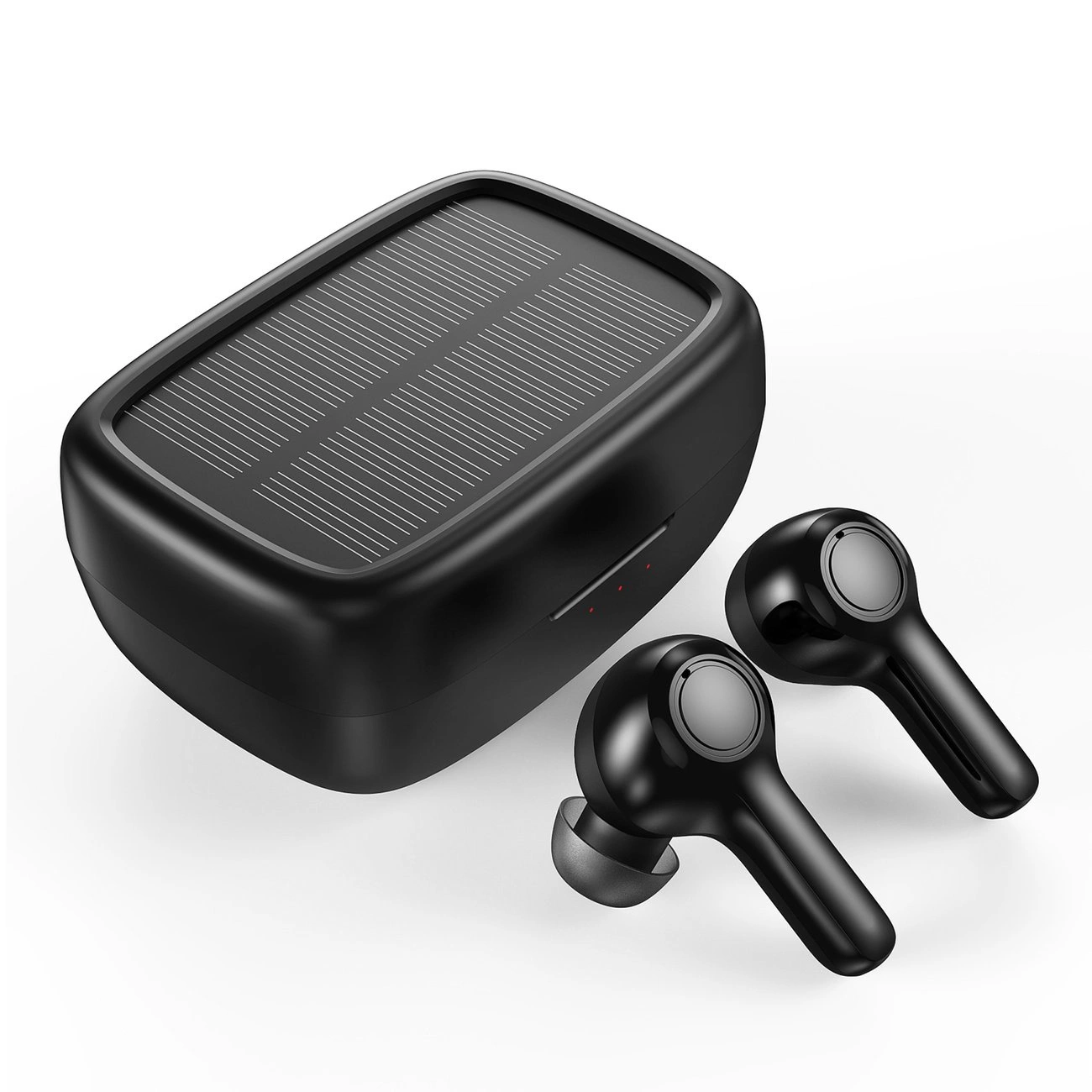 Choetech TWS belaidės ausinės su saulės baterija juodos (BH-T09)