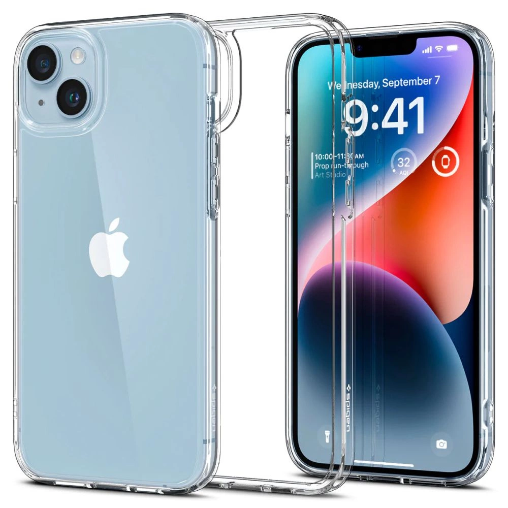 Spigen Ultra Hybrid dėklas iPhone 14 Plus – skaidrus