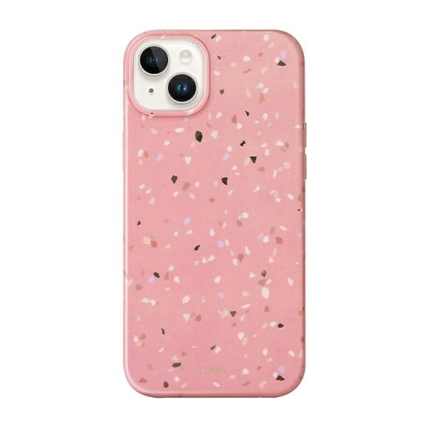 Uniq Coehl Terrazzo dėklas iPhone 14 Plus – rožinis