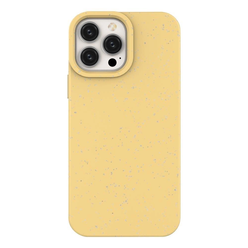 Eco Case silikoninis, biologiškai skaidomas dėklas iPhone 14 Plus, geltonas