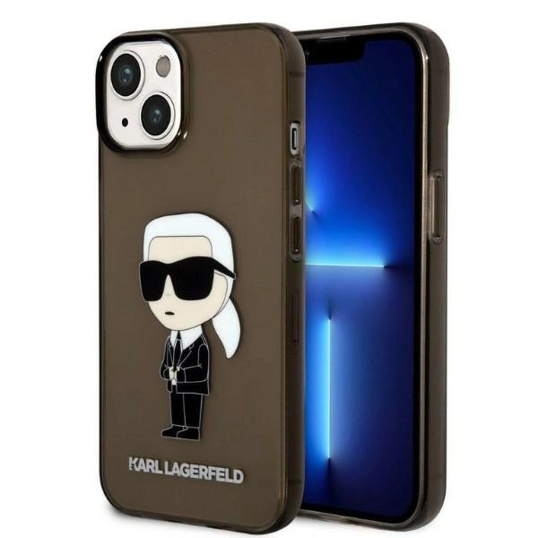 Karl Lagerfeld Ikonik Karl dėklas iPhone 14 Plus – juodas