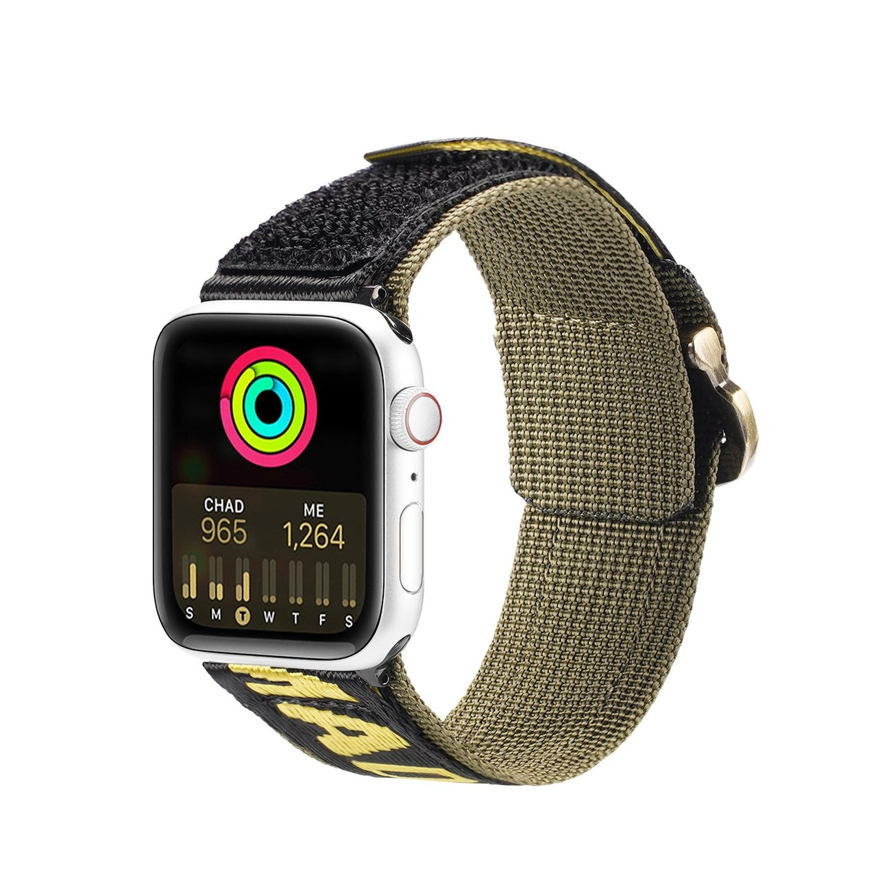 Dux Ducis Strap (Outdoor Version) Apple Watch Ultra, SE, 9, 8, 7, 6, 5, 4, 3, 2, 1 (49, 45, 44, 42 mm) nailono apyrankė geltona