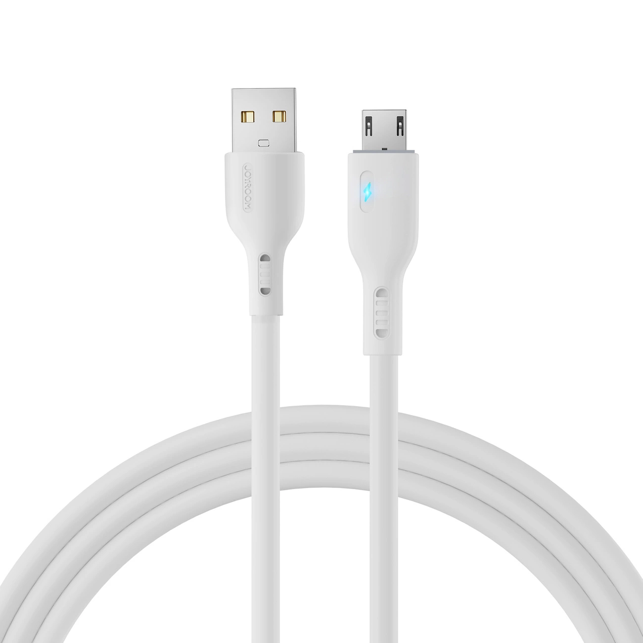 Joyroom Premium Series A13 USB-A / micro USB kabelis 2.4A 2 m – baltas