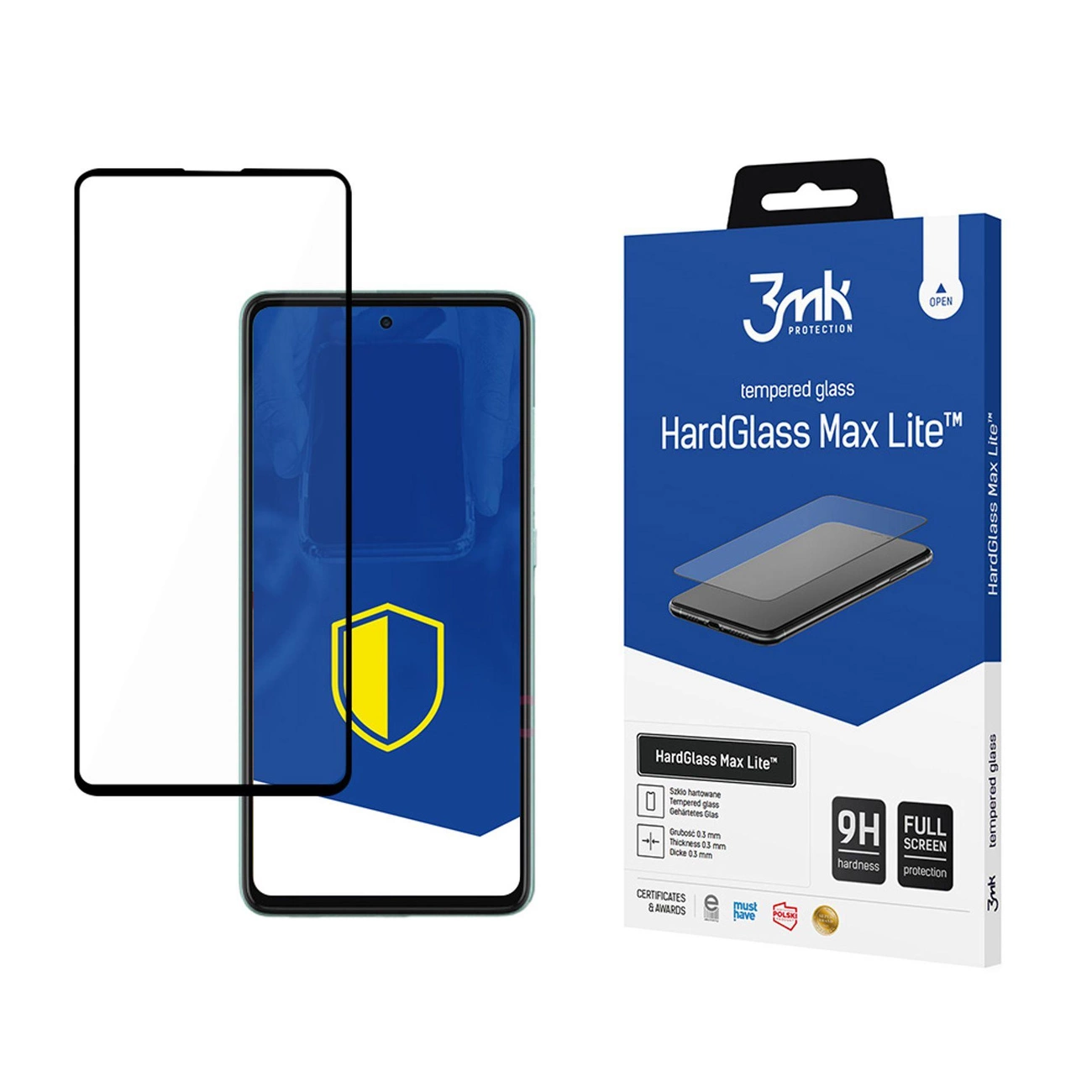 9H 3mk HardGlass Max Lite™ stiklas Samsung Galaxy A52 4G / 5G / A52s 5G