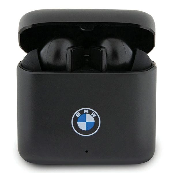 BMW Bluetooth ausinės BMWSES20AMK TWS + dokas – juodos/juodos Signature