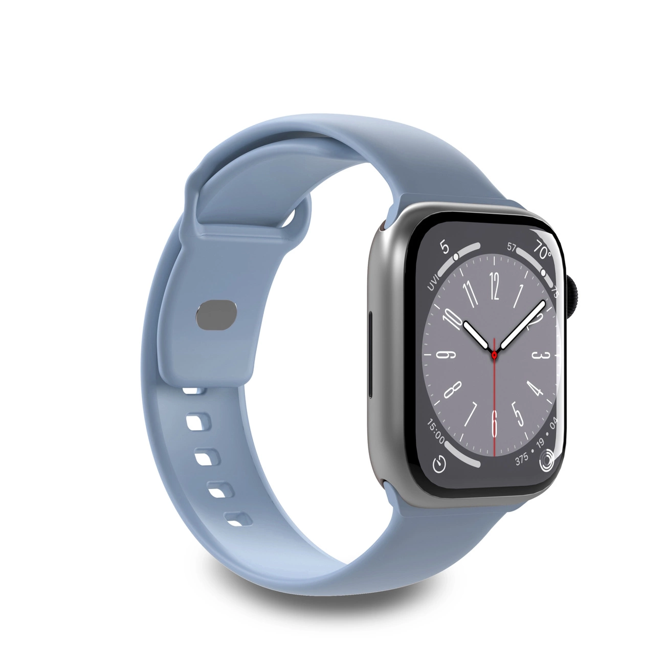Puro Icon silikoninis dirželis Apple Watch 42 / 44 / 45 / 49 mm – šviesiai mėlynas (2 vnt.)