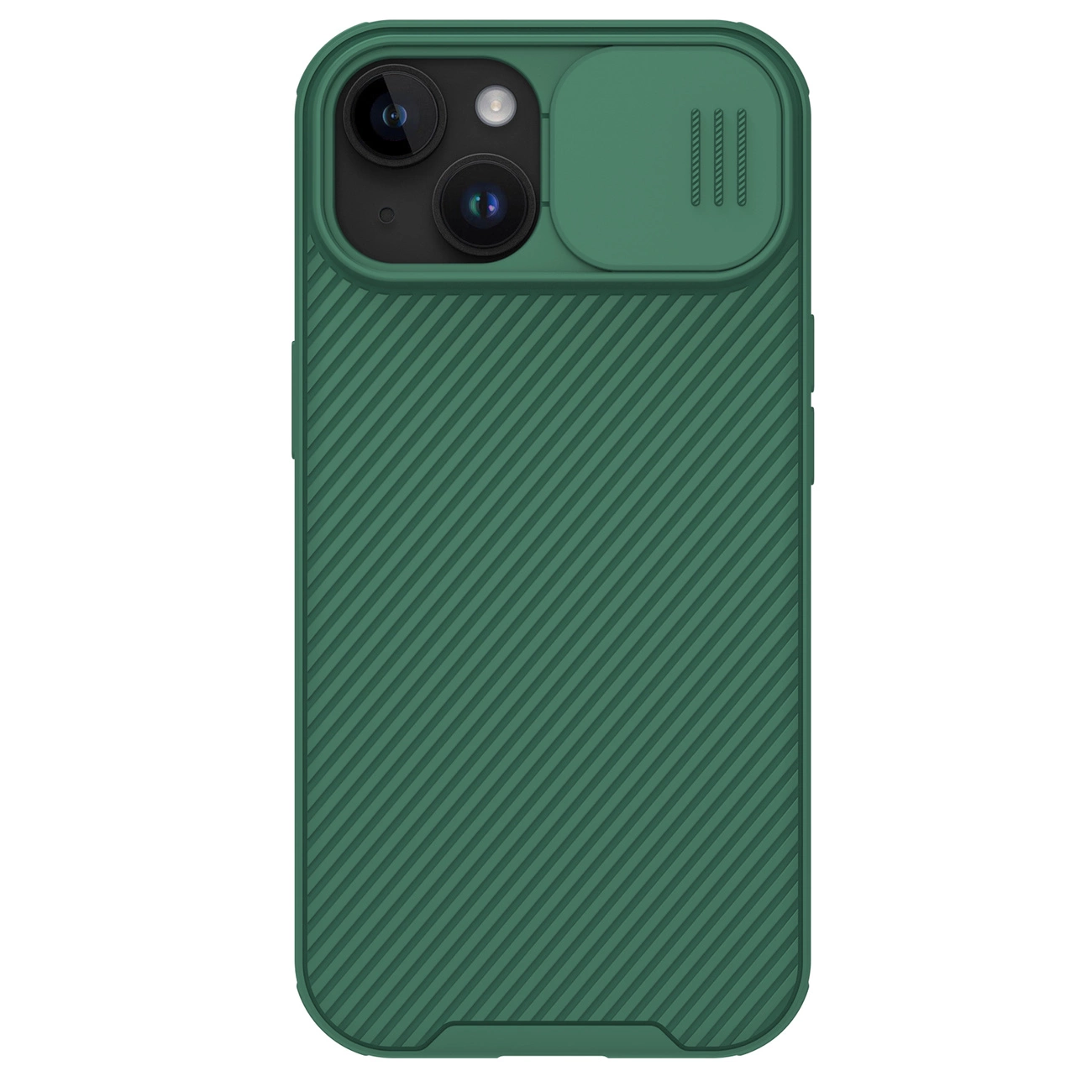 Nillkin CamShield Pro Magnetic dėklas iPhone 15 su kameros apsauga - žalias
