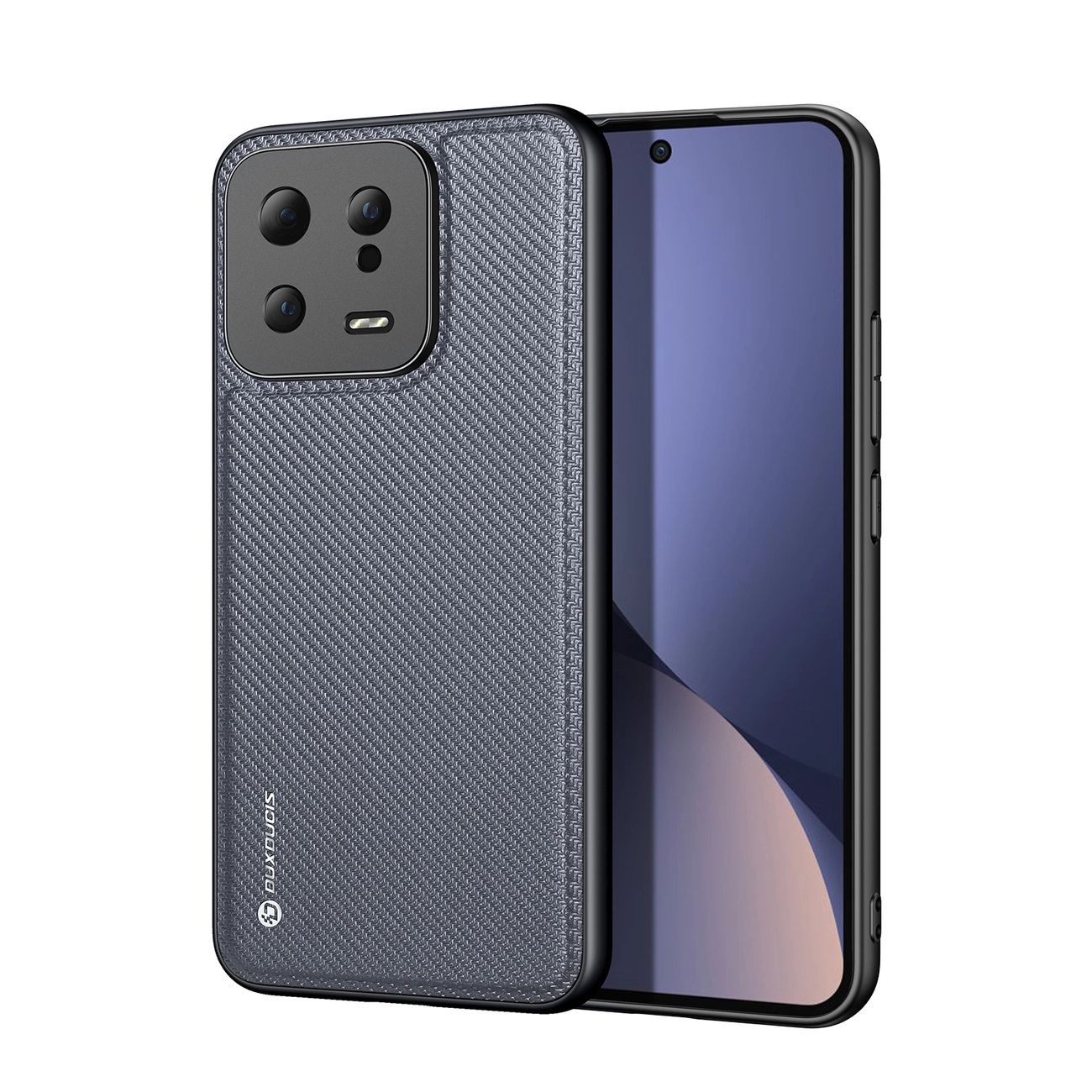 Dux Ducis Fino dėklas Xiaomi 13 – su silikono rėmeliu, pilkas
