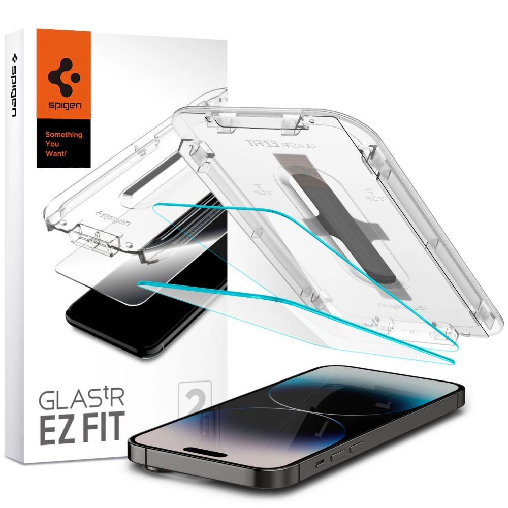Spigen Glas.tR EZ Fit grūdintas stiklas iPhone 14 Pro Max - 2 vnt.