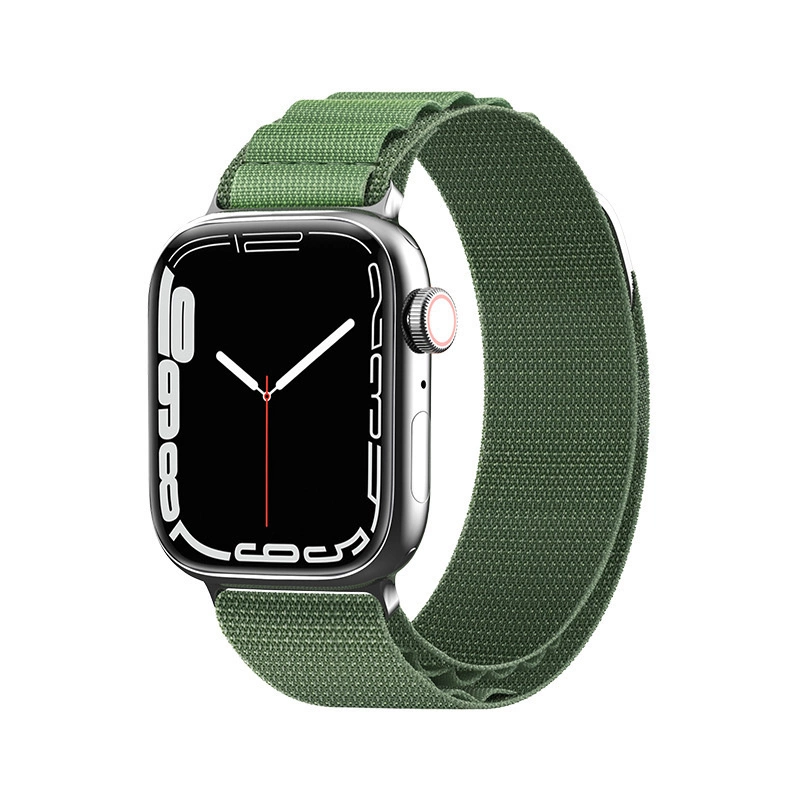 Alpine plieninė sagties apyrankė skirta Apple Watch 42/44/45/49mm - žalia
