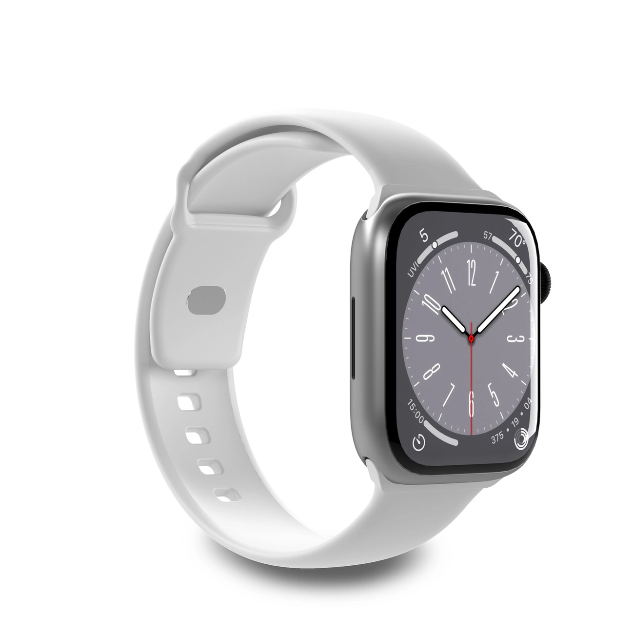 Puro Icon silikoninis dirželis Apple Watch 42 / 44 / 45 / 49 mm – baltas (2 vnt.)
