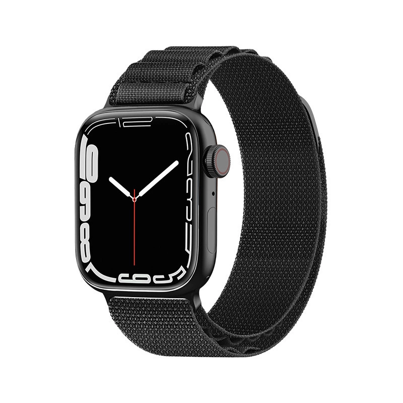 Alpine plieninė sagties apyrankė skirta Apple Watch 42/44/45/49mm - juoda