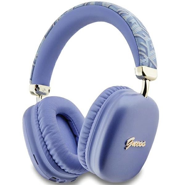 Guess GCube Metallic Script Logo ausinės - violetinės