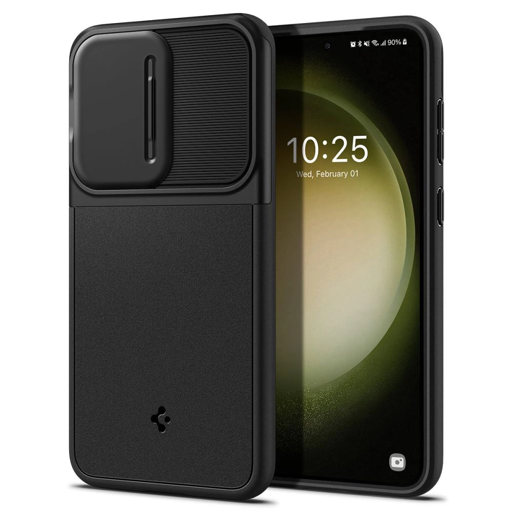 Spigen Optik Armor dėklas Samsung Galaxy S23 – juodas